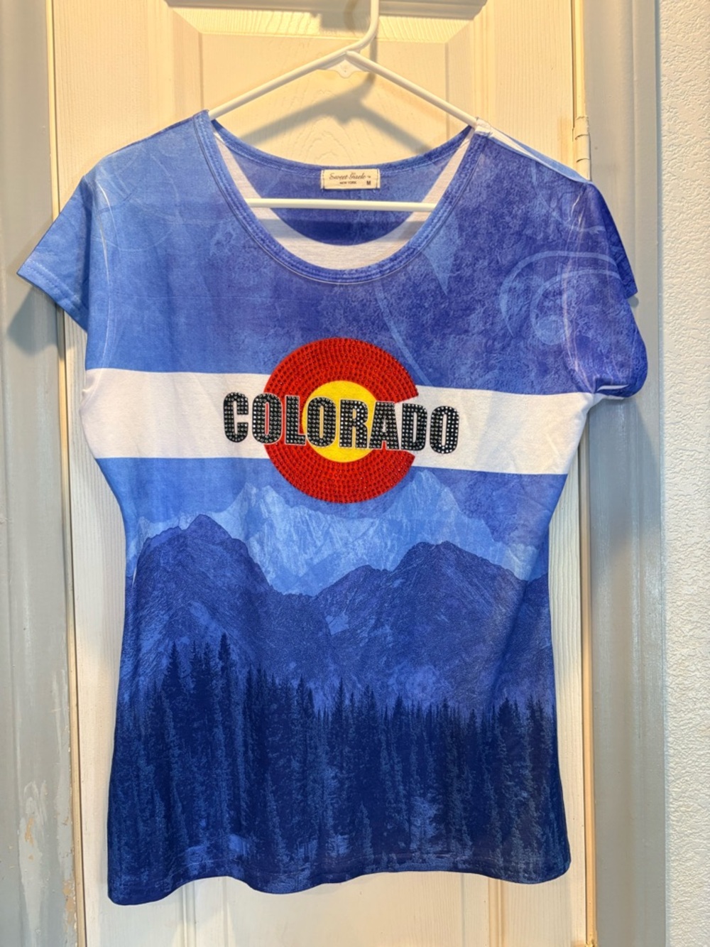 Colorado Graphic Tee - Blue Short Sleeve Top